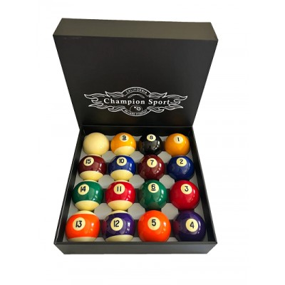 CHAMPION PREMIUM 2-1/4" BILLIARD POOL BALL SET COMPLETE 16 BALL SET CHAMPION PREMIUM 2-1/4" BILLIARD POOL BALL SET COMPLETE 16 BALL SET